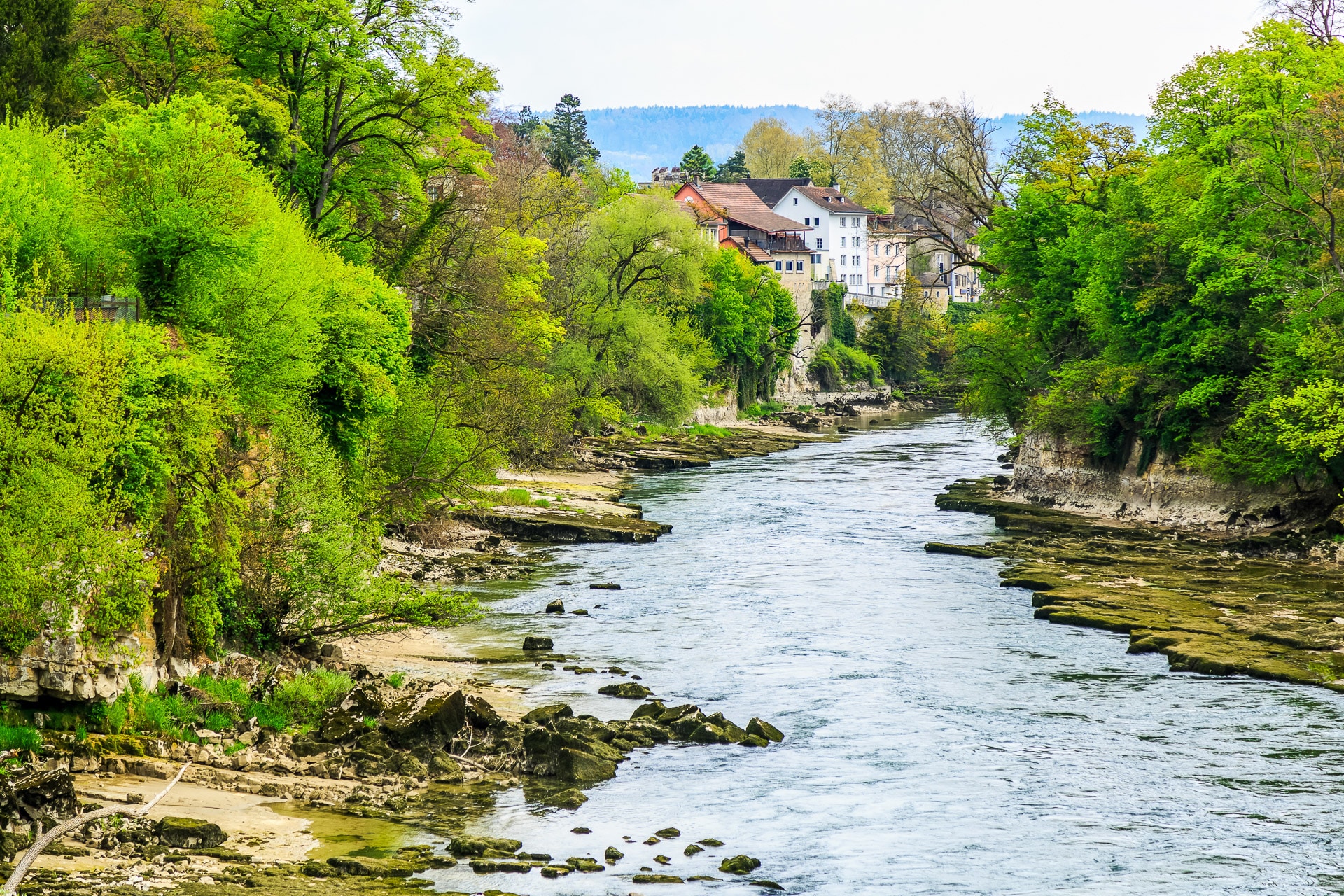 Aare,Fluss,In,Bruge,Stadt,In,Schweiz
