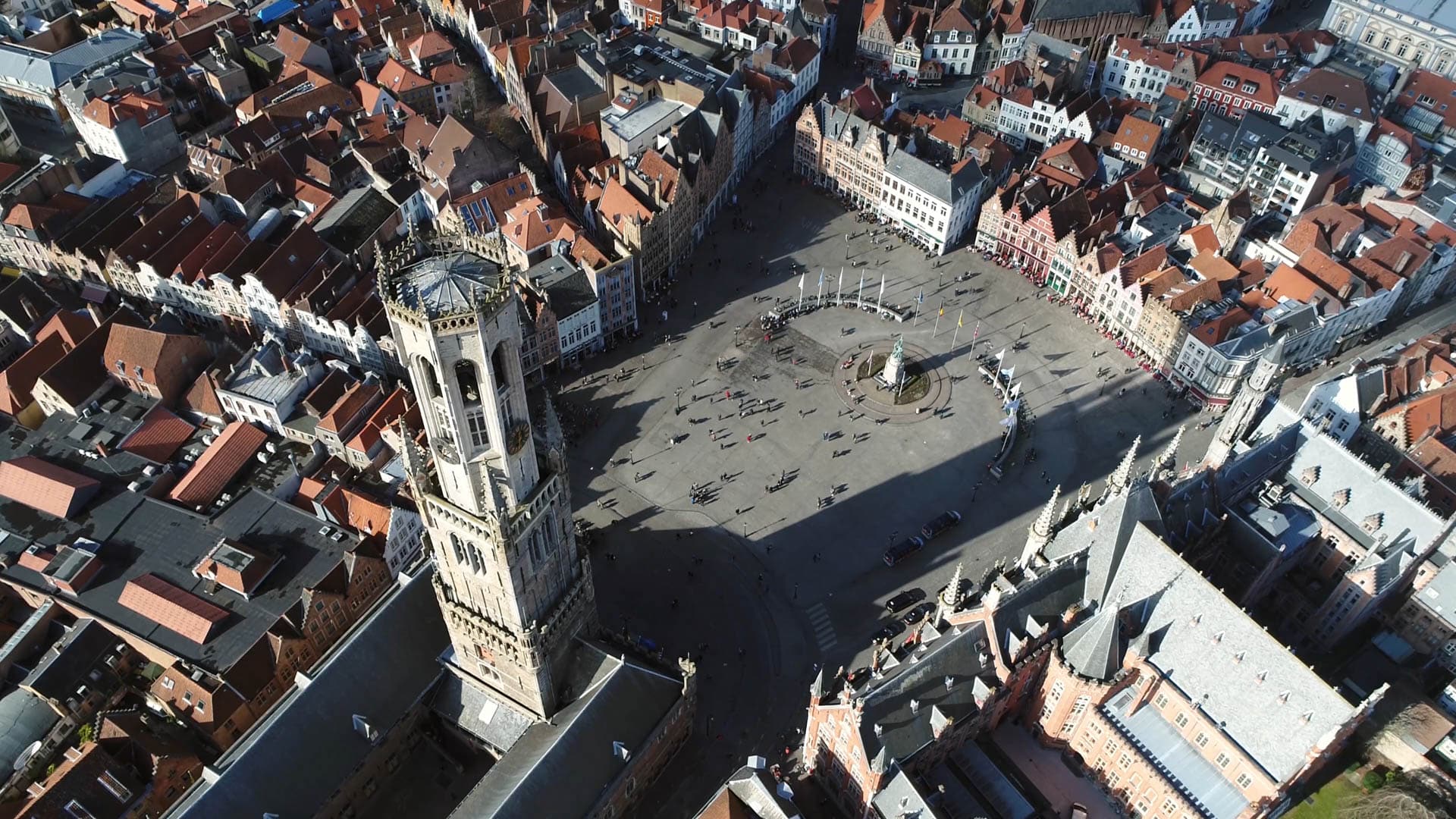 Air View Bruges Belfry