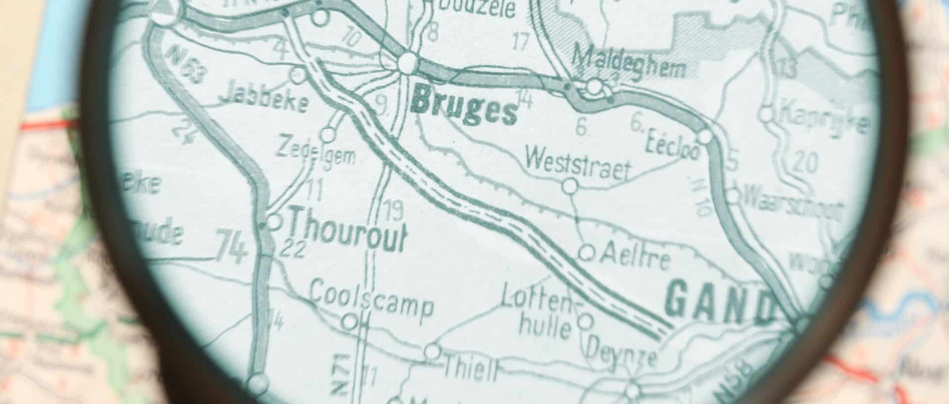 Map of Bruges